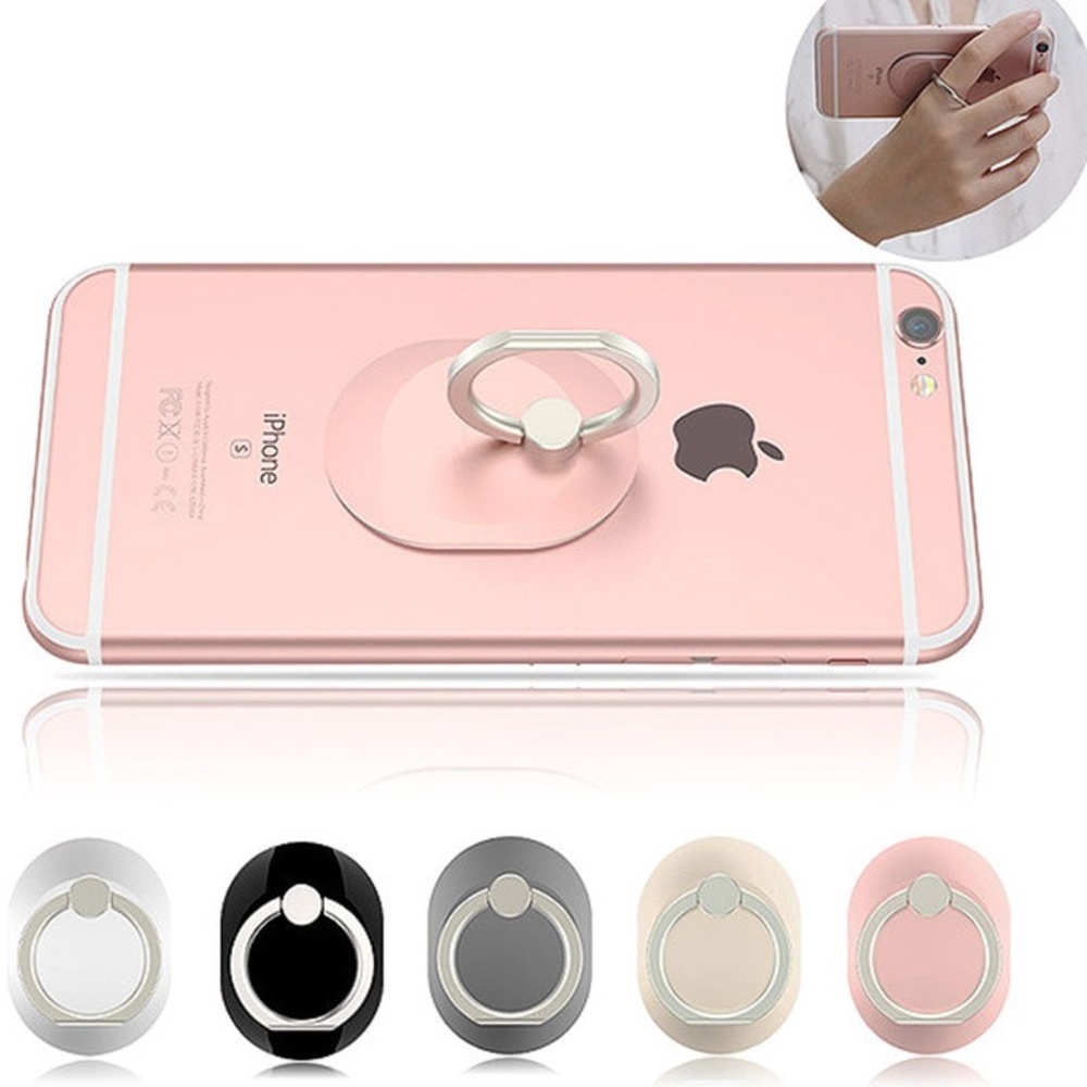 Red Cell Phone Ring Holder Grip 360°